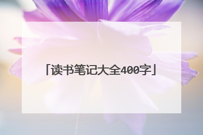 读书笔记大全400字