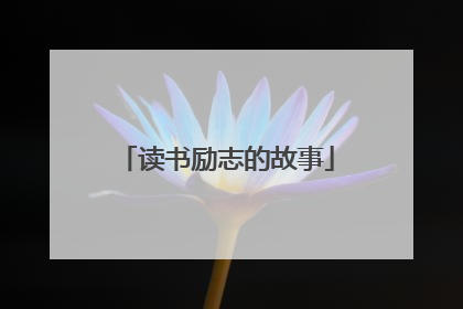 读书励志的故事