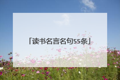 读书名言名句55条