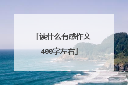 读什么有感作文400字左右