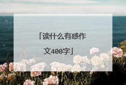 读什么有感作文400字