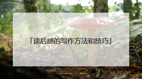 读后感的写作方法和技巧