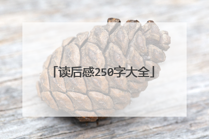 读后感250字大全