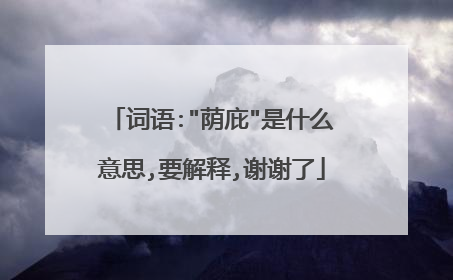 词语:
