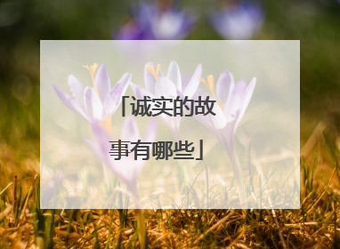 诚实的故事有哪些