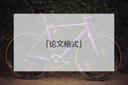 论文格式