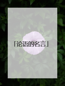 论语的名言