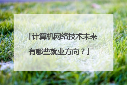 计算机网络技术未来有哪些就业方向？