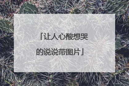 让人心酸想哭的说说带图片
