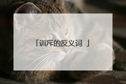 训斥的反义词∵