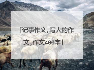 记事作文,写人的作文,作文400字