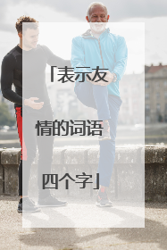 表示友情的词语四个字