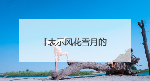 表示风花雪月的古诗有那些？