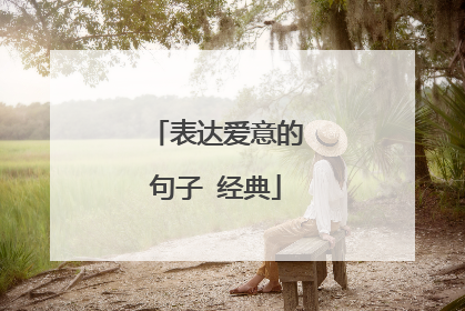 表达爱意的句子 经典