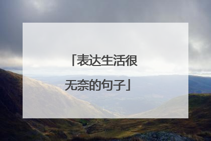 表达生活很无奈的句子