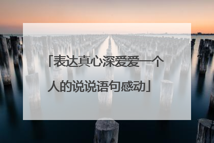 表达真心深爱爱一个人的说说语句感动