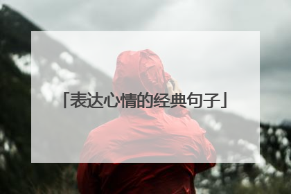 表达心情的经典句子