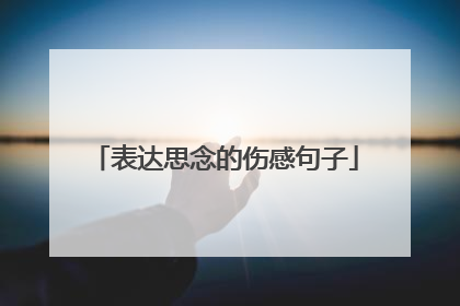 表达思念的伤感句子