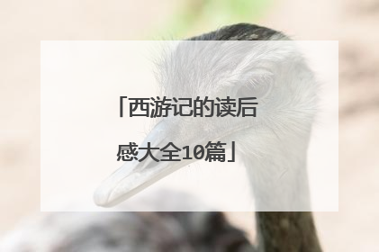 西游记的读后感大全10篇