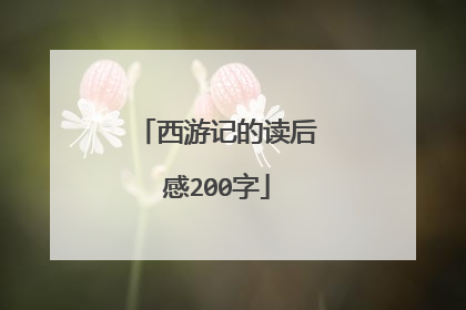 西游记的读后感200字