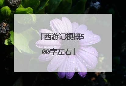西游记梗概500字左右