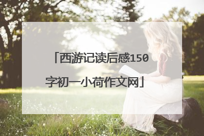西游记读后感150字初一小荷作文网