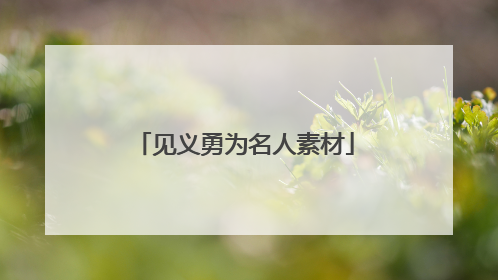 见义勇为名人素材