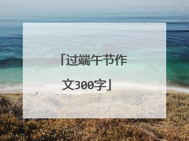 过端午节作文300字