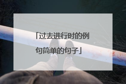 过去进行时的例句简单的句子