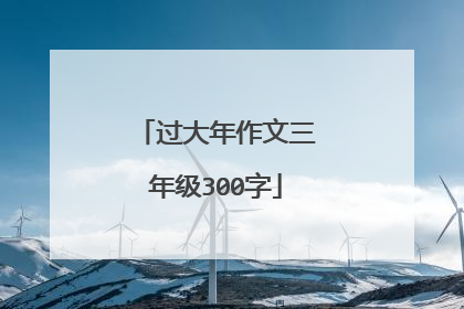过大年作文三年级300字