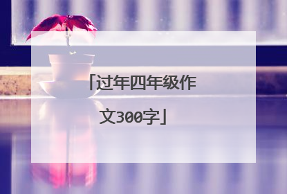 过年四年级作文300字