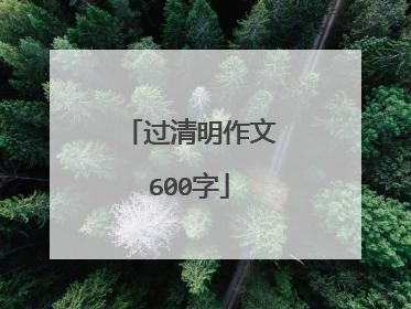 过清明作文600字