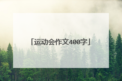 运动会作文400字