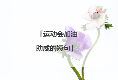 运动会加油助威的短句