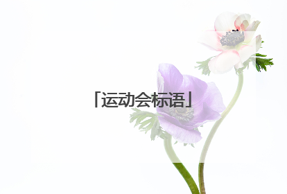 运动会标语