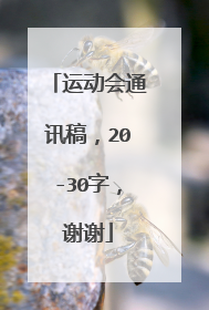 运动会通讯稿，20-30字，谢谢