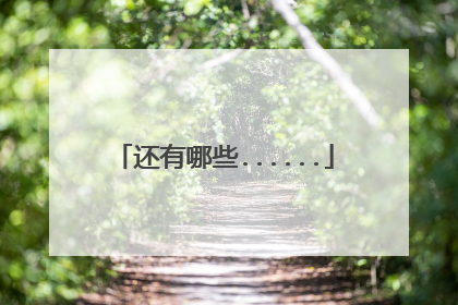 还有哪些......