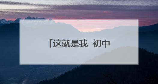 这就是我 初中作文600字