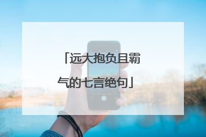 远大抱负且霸气的七言绝句