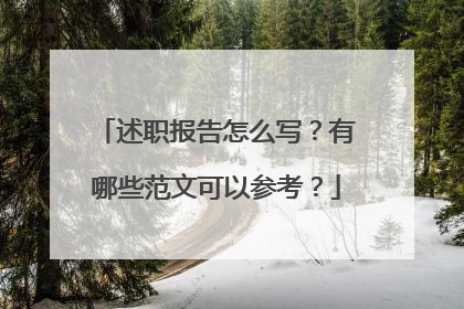述职报告怎么写?有哪些范文可以参考?