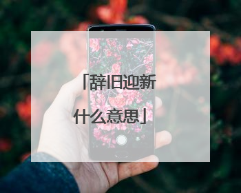 辞旧迎新什么意思