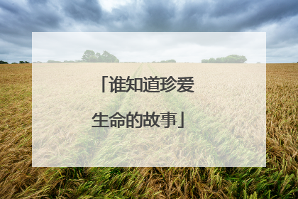 谁知道珍爱生命的故事