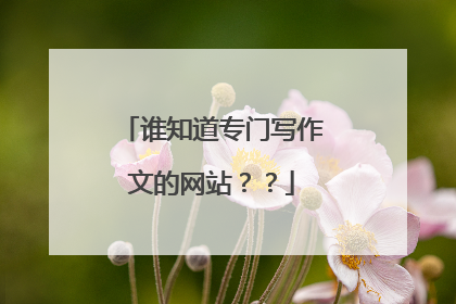 谁知道专门写作文的网站??