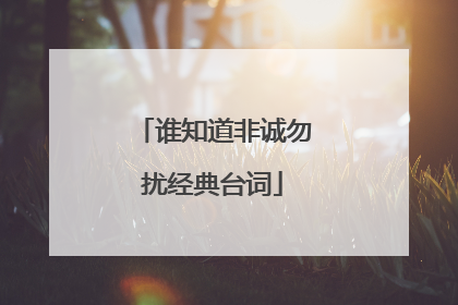 谁知道非诚勿扰经典台词