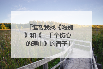 谁帮我找《吻别》和《一千个伤心的理由》的谱子