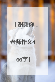 谢谢你，老师作文400字