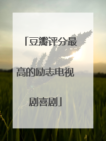 豆瓣评分最高的励志电视剧喜剧