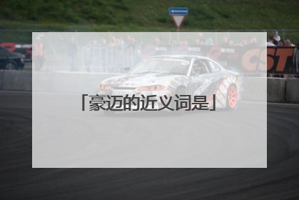 豪迈的近义词是