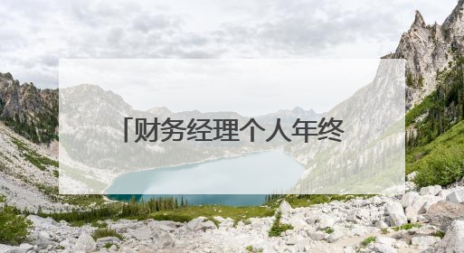财务经理个人年终总结与计划精选