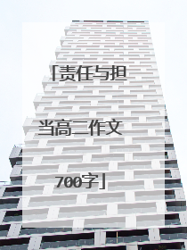 责任与担当高二作文700字